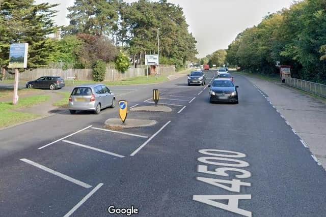 Pooley's BMW topped 80mph on this stretch of Wellingborough Road