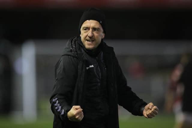 Cobblers boss Jon Brady is aiming high