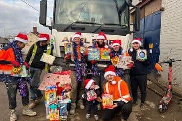 Several team members said the gesture was thanks to the NHS for its work.