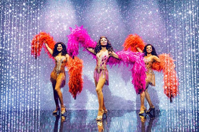 Kimmy-Edwards, Brennyn Lark and Asmeret Ghebremichael in Dreamgirls in the West End. Photo: Matt Crockett