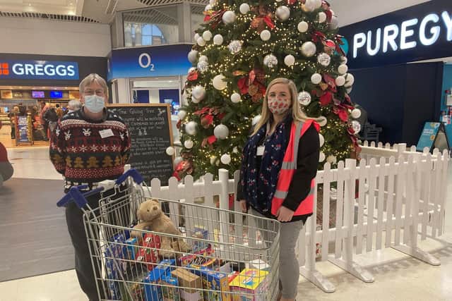 Shoppers donated a total of 240 gifts to the Weston Favell Centre Food Bank.