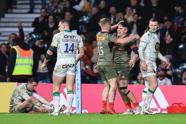Saints were beaten by Harlequins at Twickenham