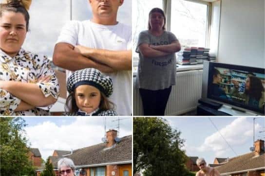 Ben Fostor (top left), the anonymous bed bugs woman (top right), and Anne Harris (bottom left and bottom right). Photos: Leila Coker