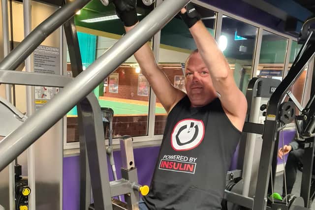 James O'Neill, 52, is fundraising for Diabetes UK.