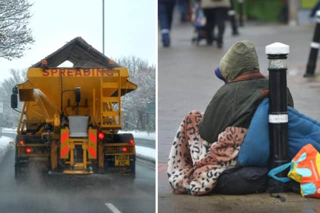 Council workers are contacting rough sleepers to offer somewhere warm as temeperatures are set to plummet tonight