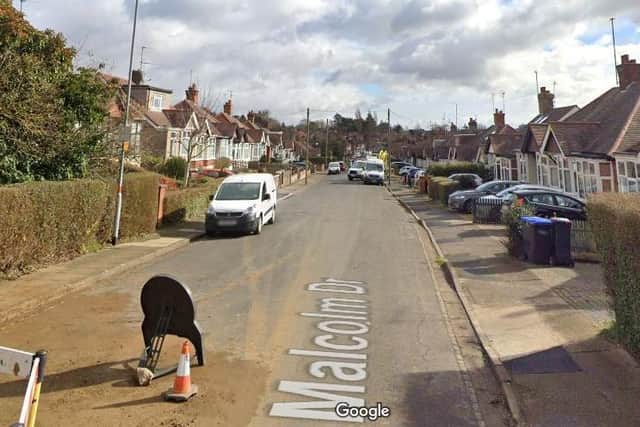 Saturday's night incident involved a Mercedes and four parked cars in Malcolm Drive