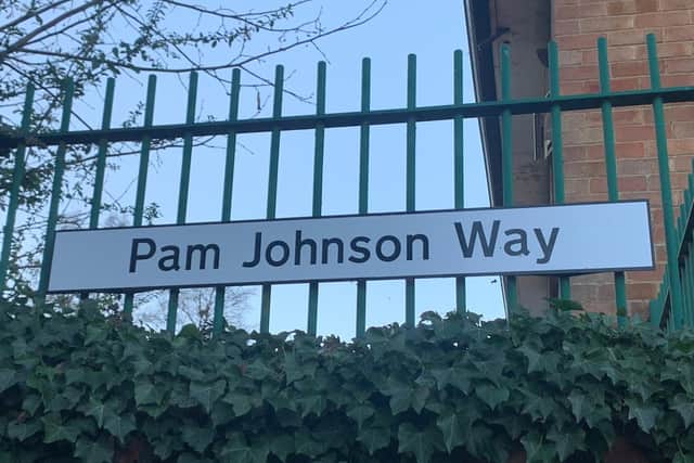 Pam lives on in a street not far from the park that was named after her.