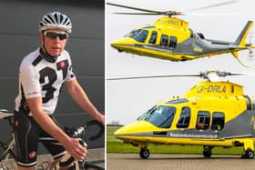 Cyclist Ian Lewis is one of thousands helped by the local Air Ambulance