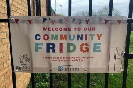 The community fridge at The Abbey Centre in East Hunsbury.