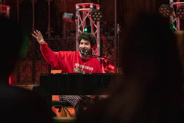 Billy Lockett performing at St Matthew's Church in Northampton in December. Photo by David Jackson.