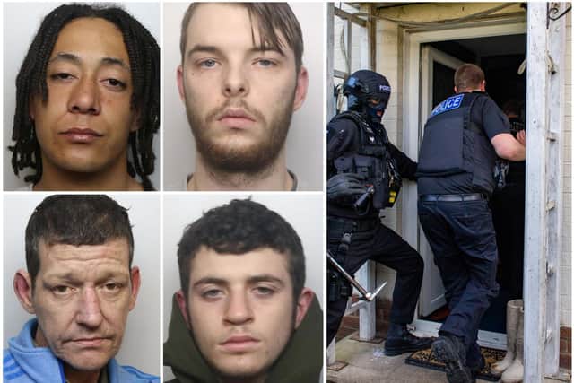 Hobbs, Stewart, Smalley and Richardson were jailed last month after police raids in Drayton Walk uncovered a drugs gang
