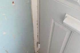 The damp and mould inside Ashley's flat in Briar Hill