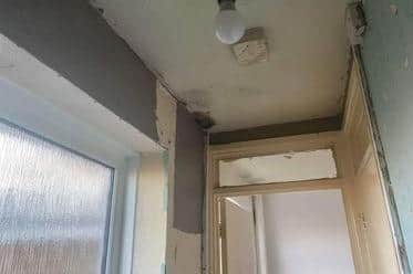 The damp and mould inside Ashley's flat in Briar Hill