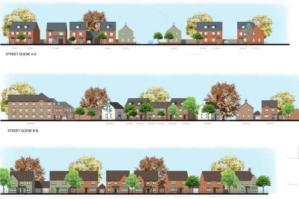 This is what the houses will look like, according to the plans