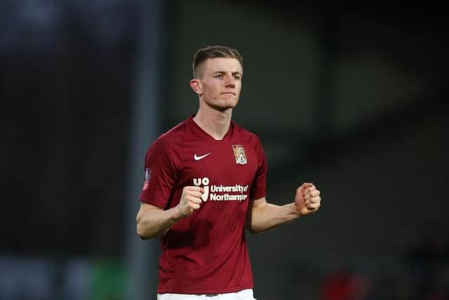Scott Wharton spent the 2019/20 season on loan at Sixfields.