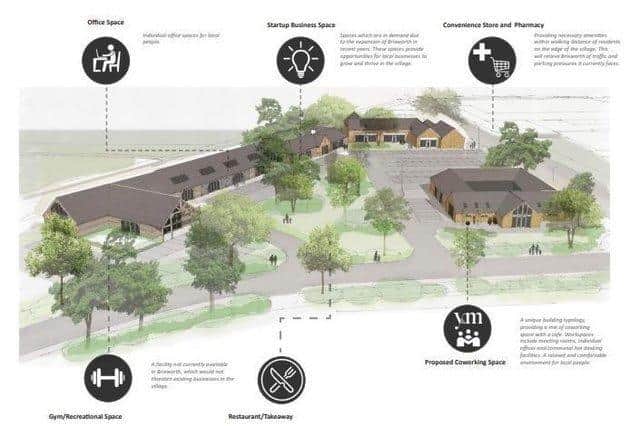 These are the plans for a new complex, including a gym, in Brixworth
