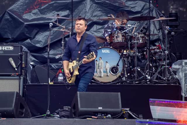 Manic Street Preachers guitarist James Dean Bradfield on stage in Coventry in 2019. Photo by David Jackson.