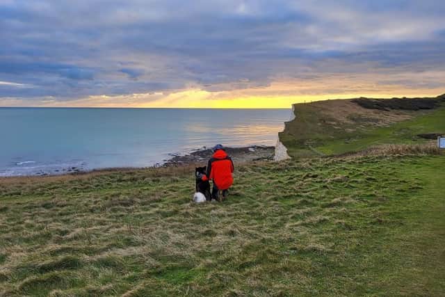 Martyn and Rocket started their 20,000 mile journey in the town of Folkestone.