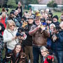 The Northamptonshire Dachshund Walk at Abington Park on Saturday, January 22, 2022. Photo by Kirsty Edmonds.