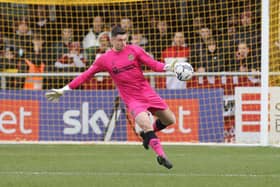Goalkeeper Liam Roberts helped the Cobblers to a welcome clean sheet at Sutton United on Saturday (Picture: Pete Norton)