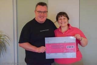 Cornerstone group leader Rob Buxton with Gemma Dearsley  founding member of The Lighthouse Centre