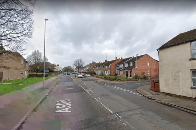 The incident is reported to have happened on Harborough Road near the bottom of Chalcombe Avenue in Kingsthorpe.