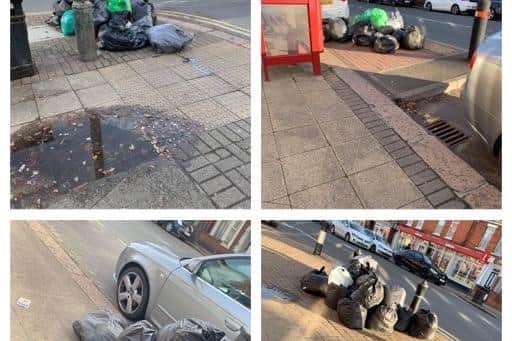 Photos from Far Cotton residents show the issues in the are include fly-tipping, double-parking and excess waste