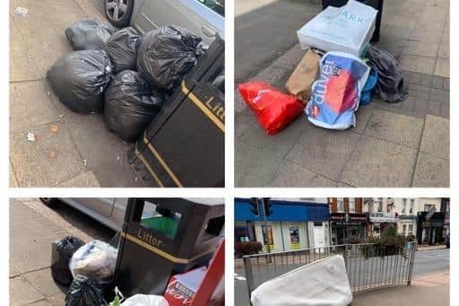 Photos from Far Cotton residents show the issues in the are include fly-tipping, double-parking and excess waste