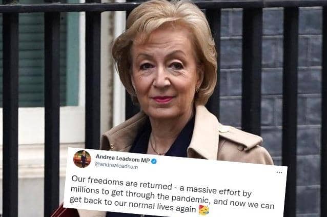 Mrs Leadsom's tweet has been labelled 'tasteless' and 'disrespectful'