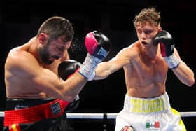 Carl Fail in action during his win over Jose Manuel Clavero in December