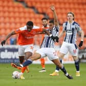 Bez Lubala in action for Blackpool.