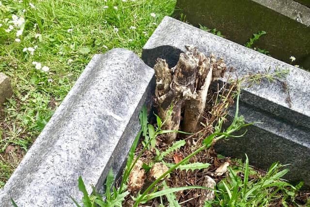 The founder's grave was in a sorry state before being restored