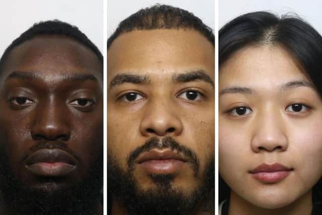 Left to right: Kaliq Allen, Rickel Prince and Kimberley Tran. Photo: Northamptonshire Police.