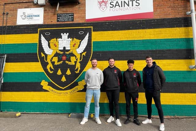 The Northampton Saints Foundation (NSF) features in the 'Give Back Pod' by Positive Outlook Clothing.