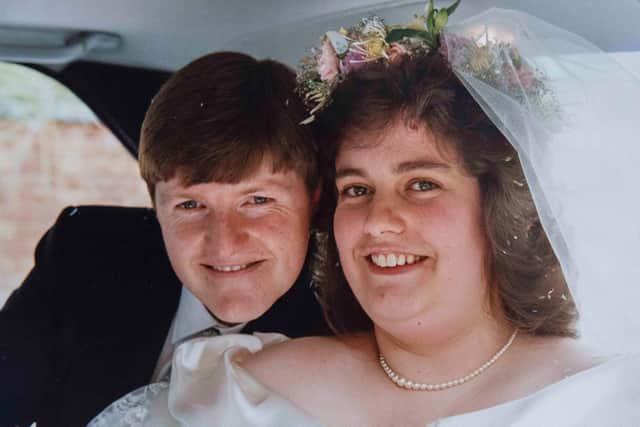 David and Michelle Elliott on their wedding day in 1993.