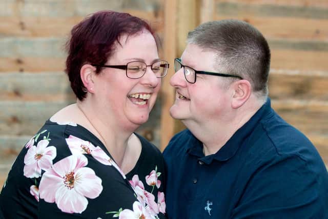 "He makes me feel special": Michelle talking about her husband, David. Photo by Kirsty Edmonds.