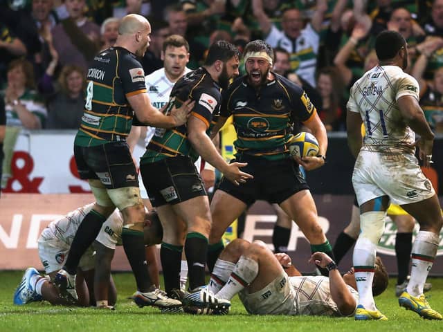 Tom Wood scored a memorable try against Tigers in May 2014
