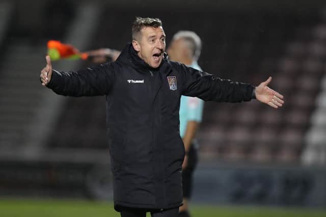 Jon Brady is often an animated figure on the touchline.