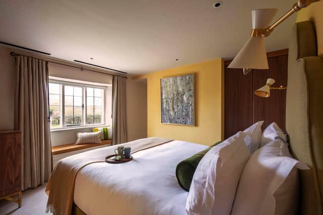 A double room at The Falcon Hotel.