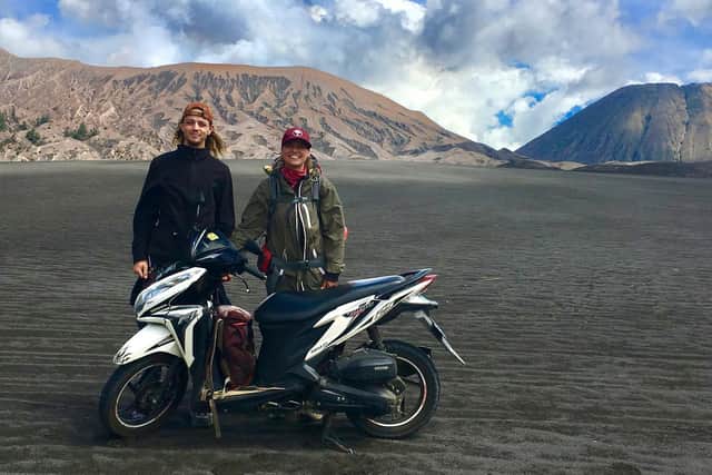 Lavi and Ollie will take on the challenge with just one motorcycle.