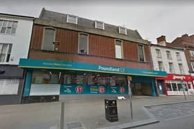 The space above the former Poundland store could be turned into 31 flats