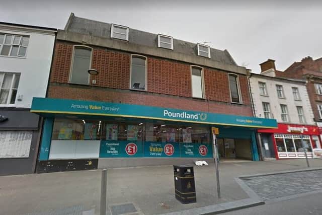 The space above the former Poundland store could be turned into 31 flats
