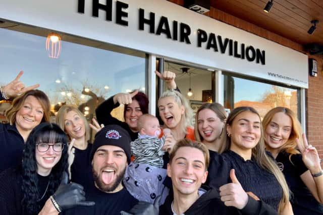 Staff at The Hair Pavilion are all smiles for their latest award win.
