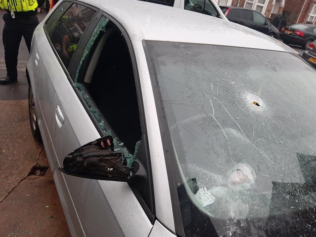 The damage caused to the car