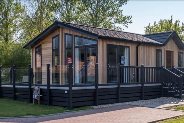 An artist's impression of what some of the holiday homes could look like
