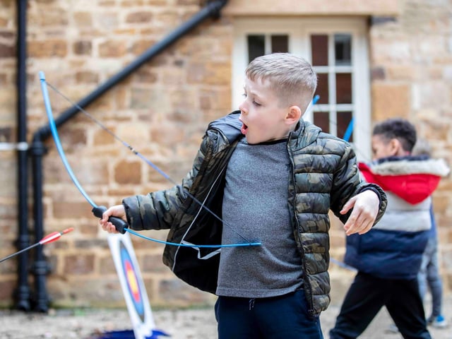 Visitors to Delapré Abbey are travelling back in time to medieval Northampton during February half term 'Family Fun Week' on February 13, 16, 17 and 20. Photo by Kirsty Edmonds.