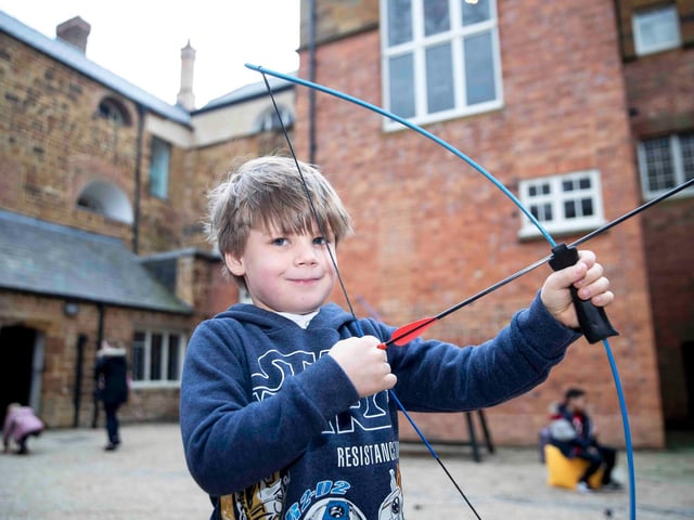 Visitors to Delapré Abbey are travelling back in time to medieval Northampton during February half term 'Family Fun Week' on February 13, 16, 17 and 20. Photo by Kirsty Edmonds.