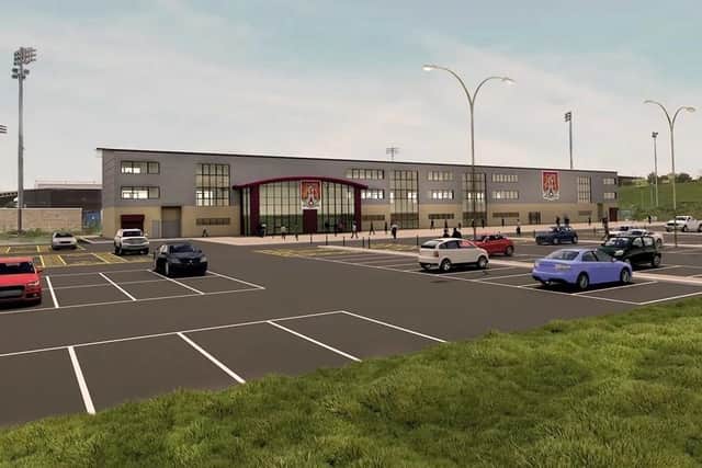 There would be a car park behind the East Stand.