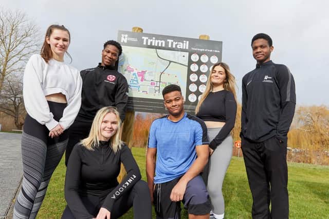 The Trim Tail sports equipment was installed in a bid to improve the health of staff and students at the university of Northampton.