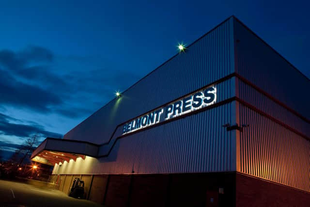 Pictured: Belmont Press' company headquarters on Lodge Farm Industrial Estate
